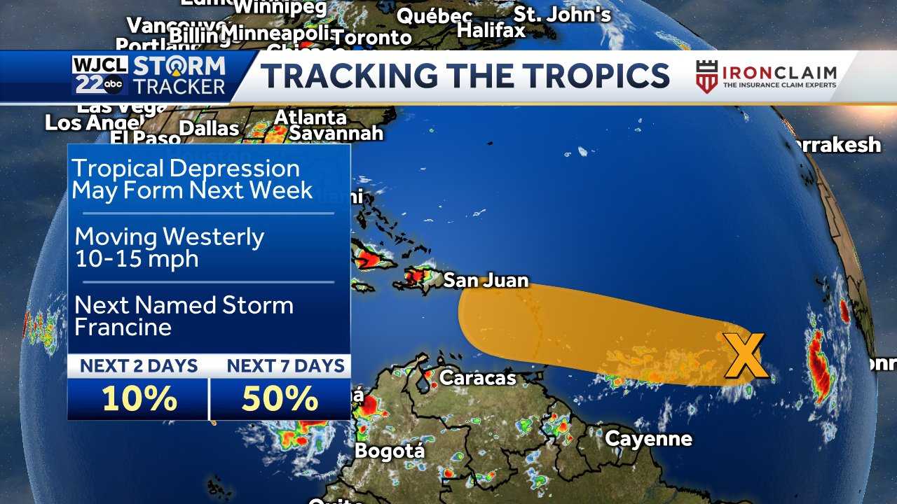 Savannah: Tracking the tropics & two areas of interest - WJCL