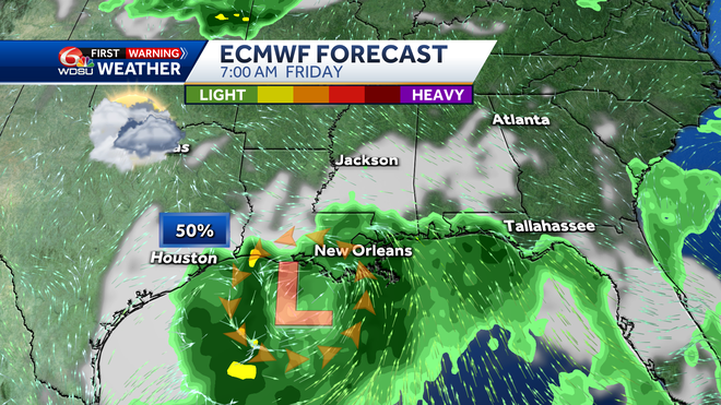 New Orleans weather forecast extreme heat warning high temp storm
