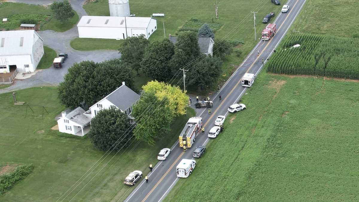 Two rescued after being trapped following crash in Lancaster County