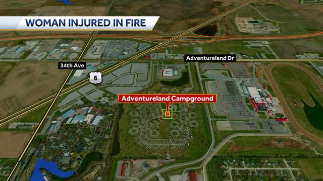 Woman rescued from trailer fire at Adventureland Campground - Vimarsana News