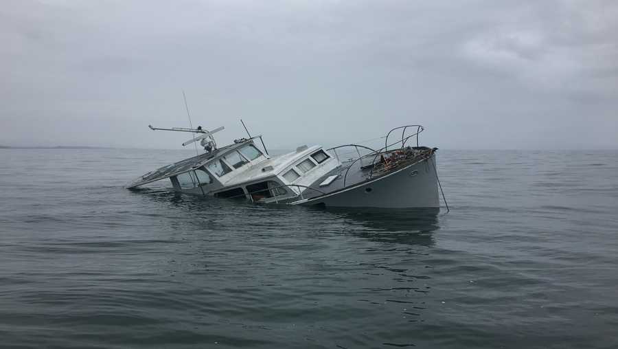53-ft Cruiser sunk off of Seacliff State Beach