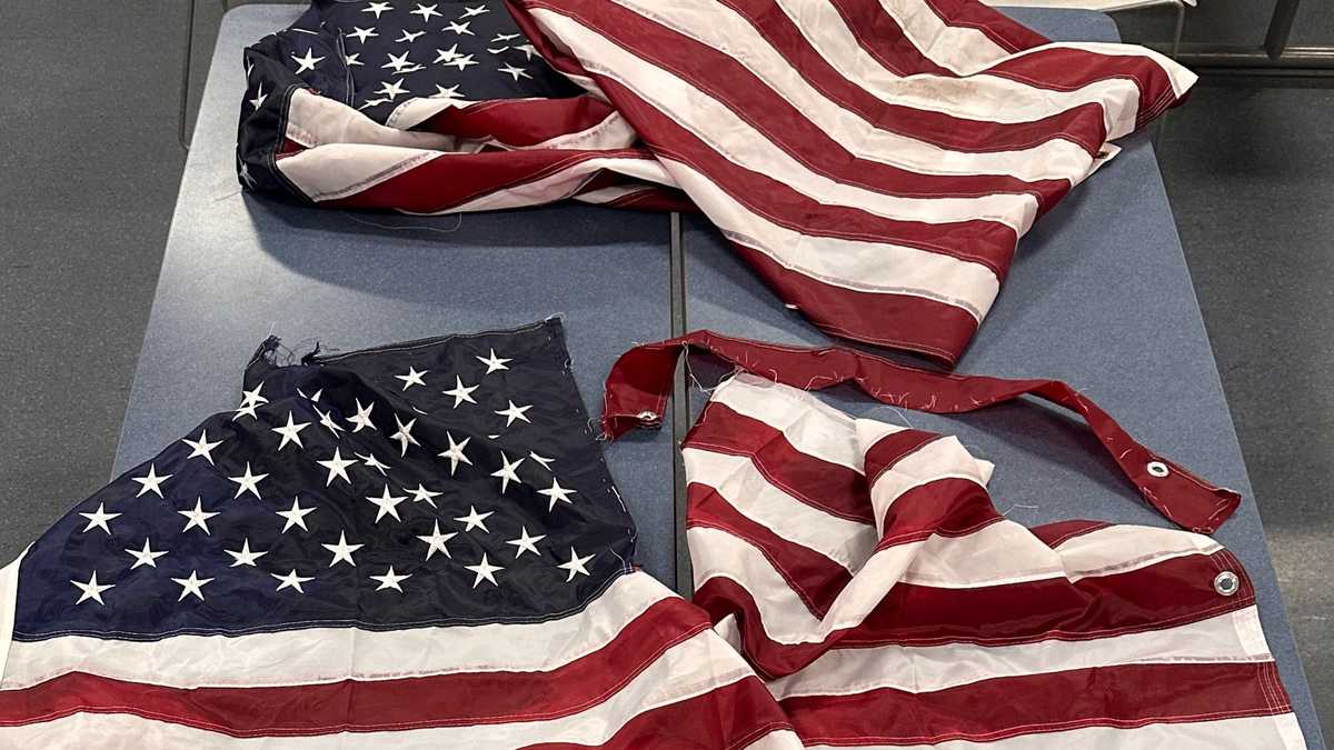 Flags Vandalized Twice on Purple Heart Memorial Bridge in Yarmouth