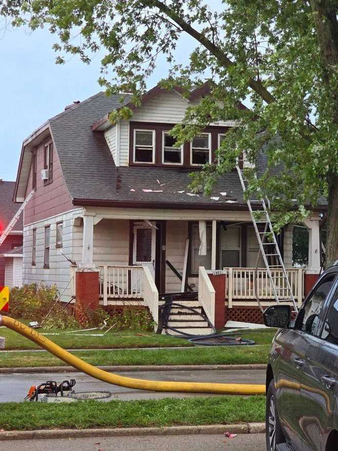Racine home damaged by fire caused by lightning strike