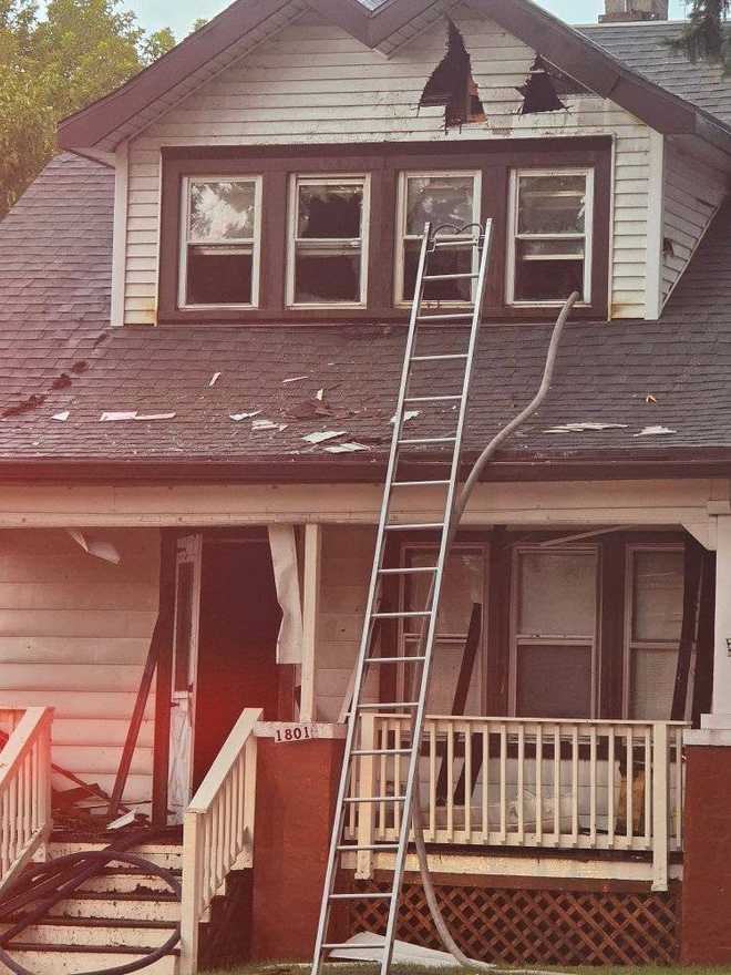 Racine home damaged by fire caused by lightning strike