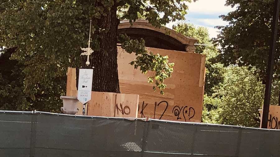 Shaw 54th Regiment Memorial Defaced During Protests