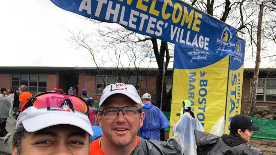Cancer patient runs entire Boston Marathon with doctor who saved his