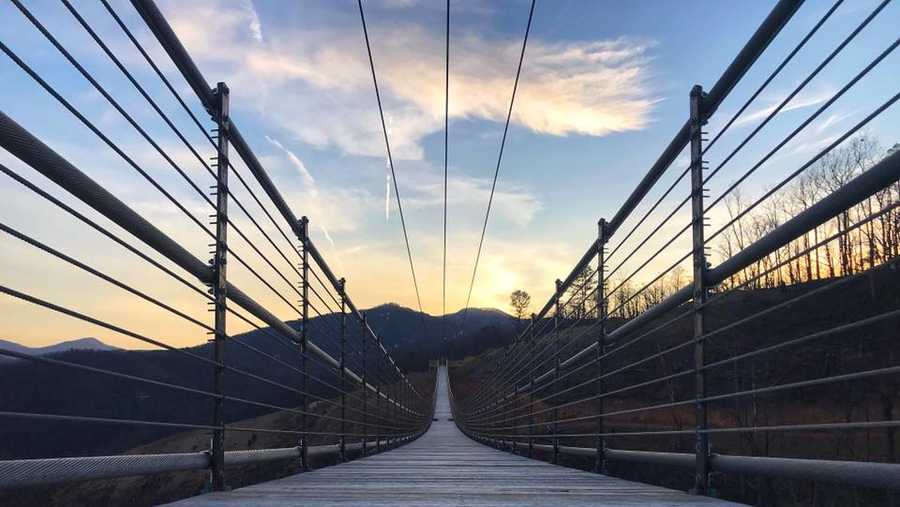 The longest pedestrian suspension bridge in the US opens in Tennessee