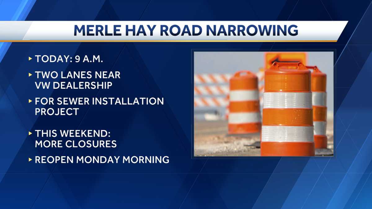 Johnston, Iowa sewer project to slow traffic for days