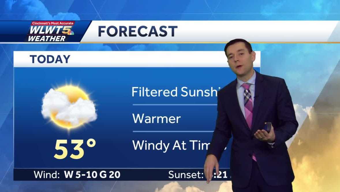 Mild and dry today, rain tomorrow