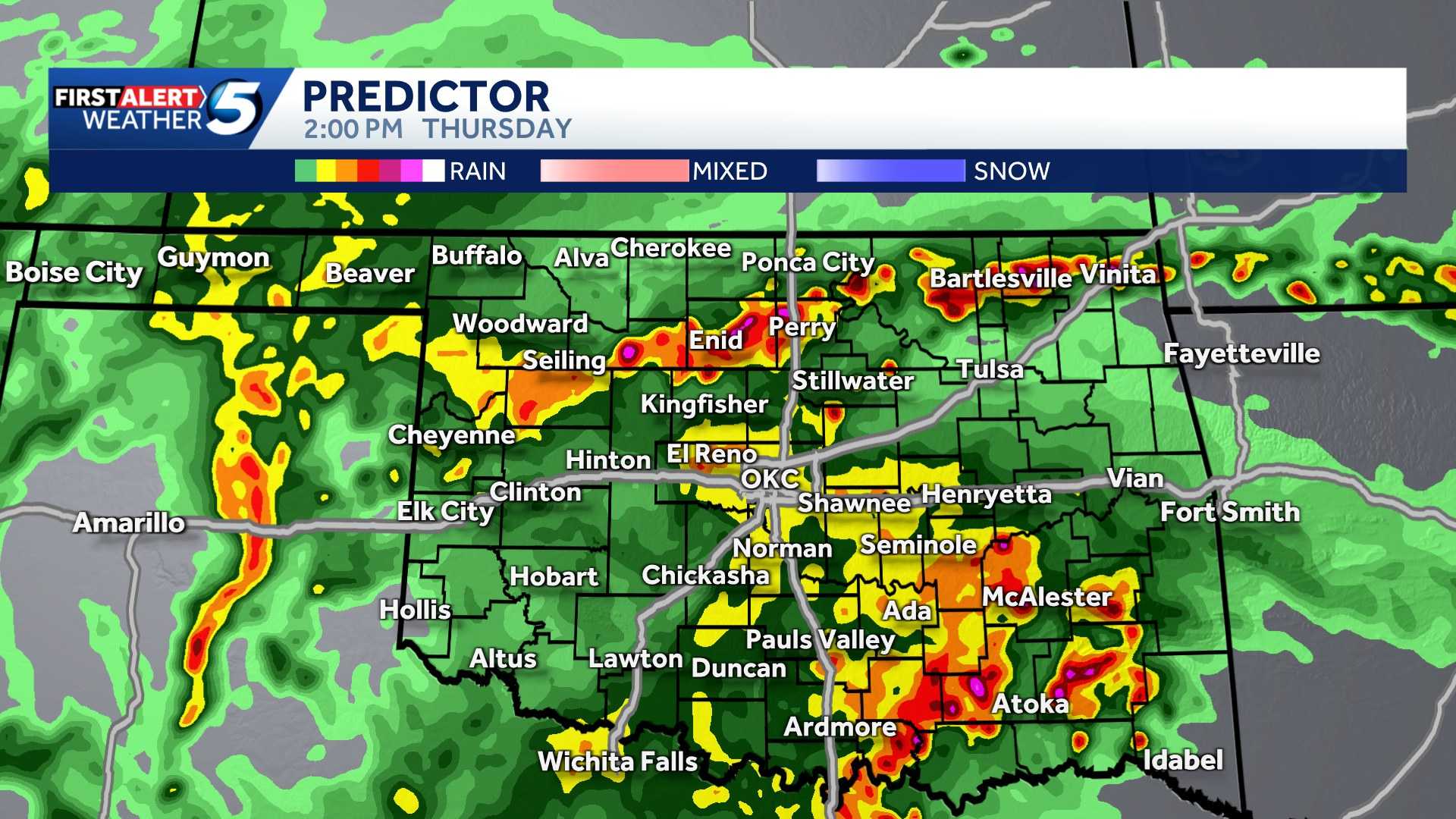 TIMELINE: Another round of storms brings tornado risk to Oklahoma - KOCO