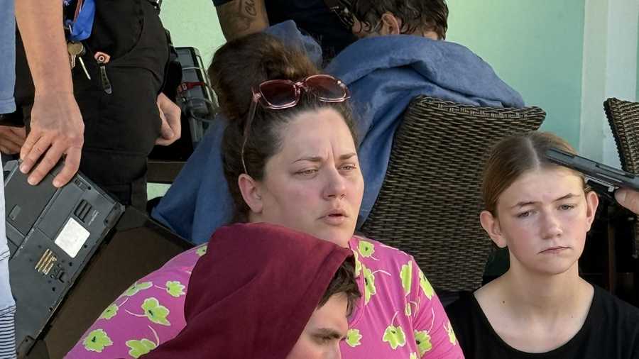 Four fishermen from Mulberry, Florida, were rescued by the U.S. Coast Guard after their boat overturned 26 miles offshore. Dennis Woods, 70; Clarence Woods, 90; Cris Harding Sr., 42; and Cris Harding Jr., 18