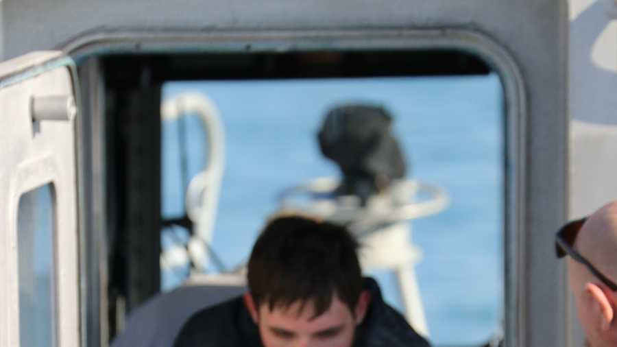 Four fishermen from Mulberry, Florida, were rescued by the U.S. Coast Guard after their boat overturned 26 miles offshore. Dennis Woods, 70; Clarence Woods, 90; Cris Harding Sr., 42; and Cris Harding Jr., 18