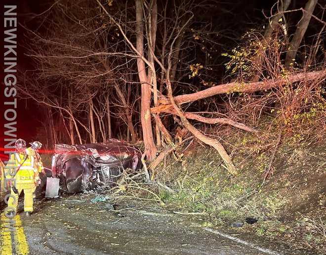 Driver escapes from mangled vehicle in Cumberland County, Pa. crash