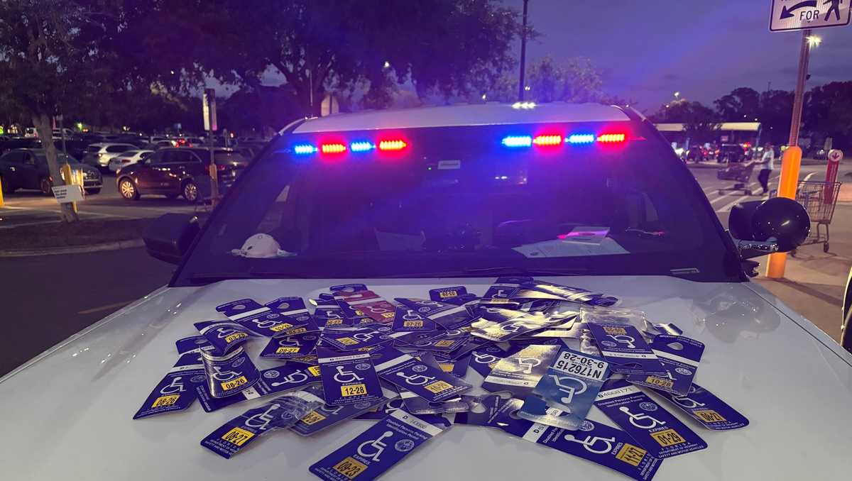 Florida police seize over 30 illegally used handicap placards