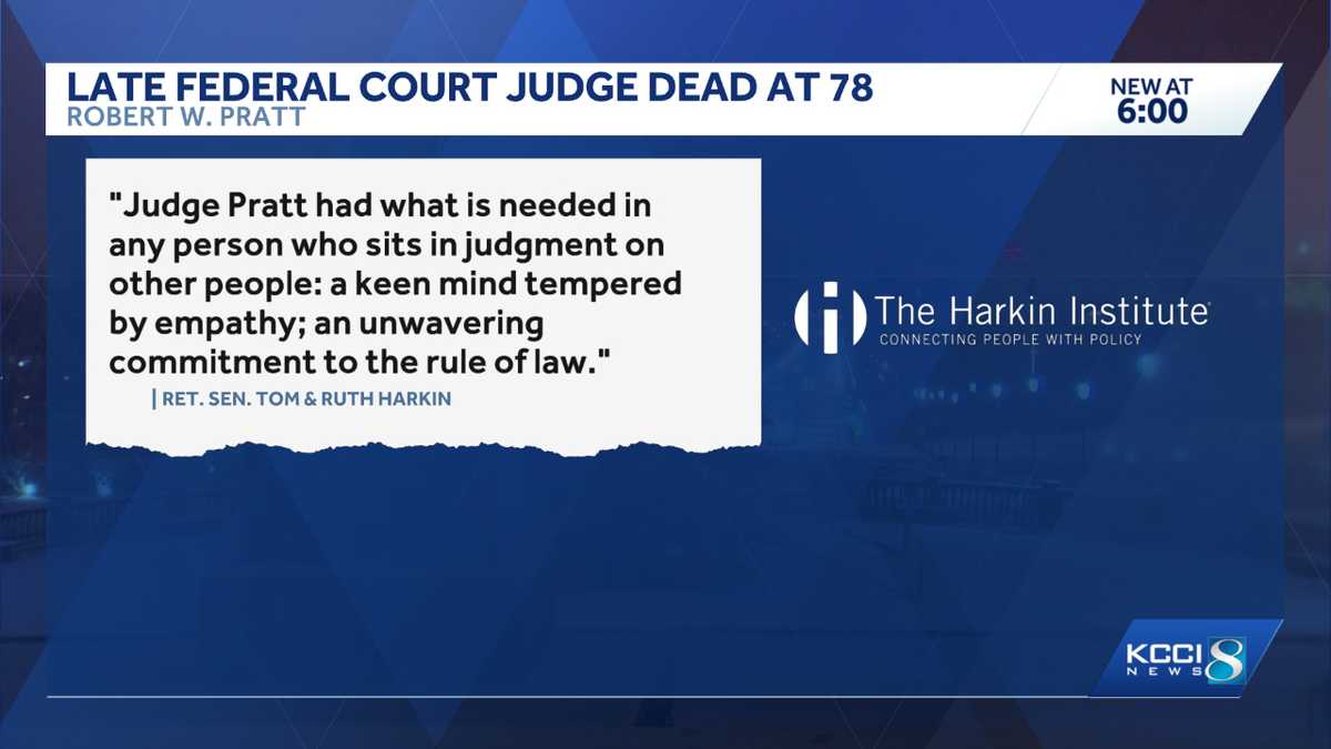 Retired federal judge Robert Pratt of Des Moines dies