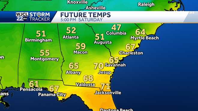 Savannah: Rain possible to start the weekend