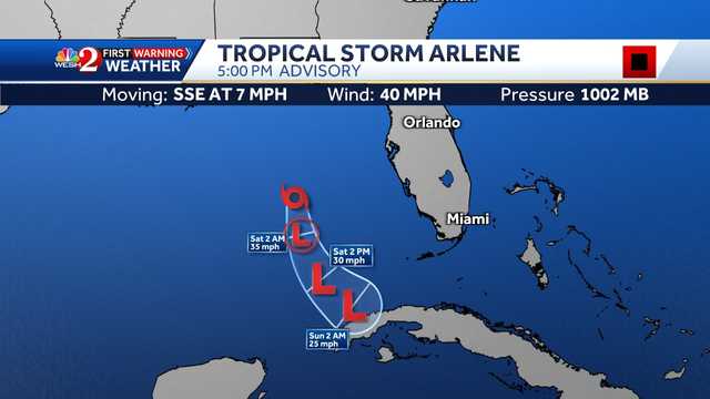 Tropical Storm Arlene forms - Vimarsana News