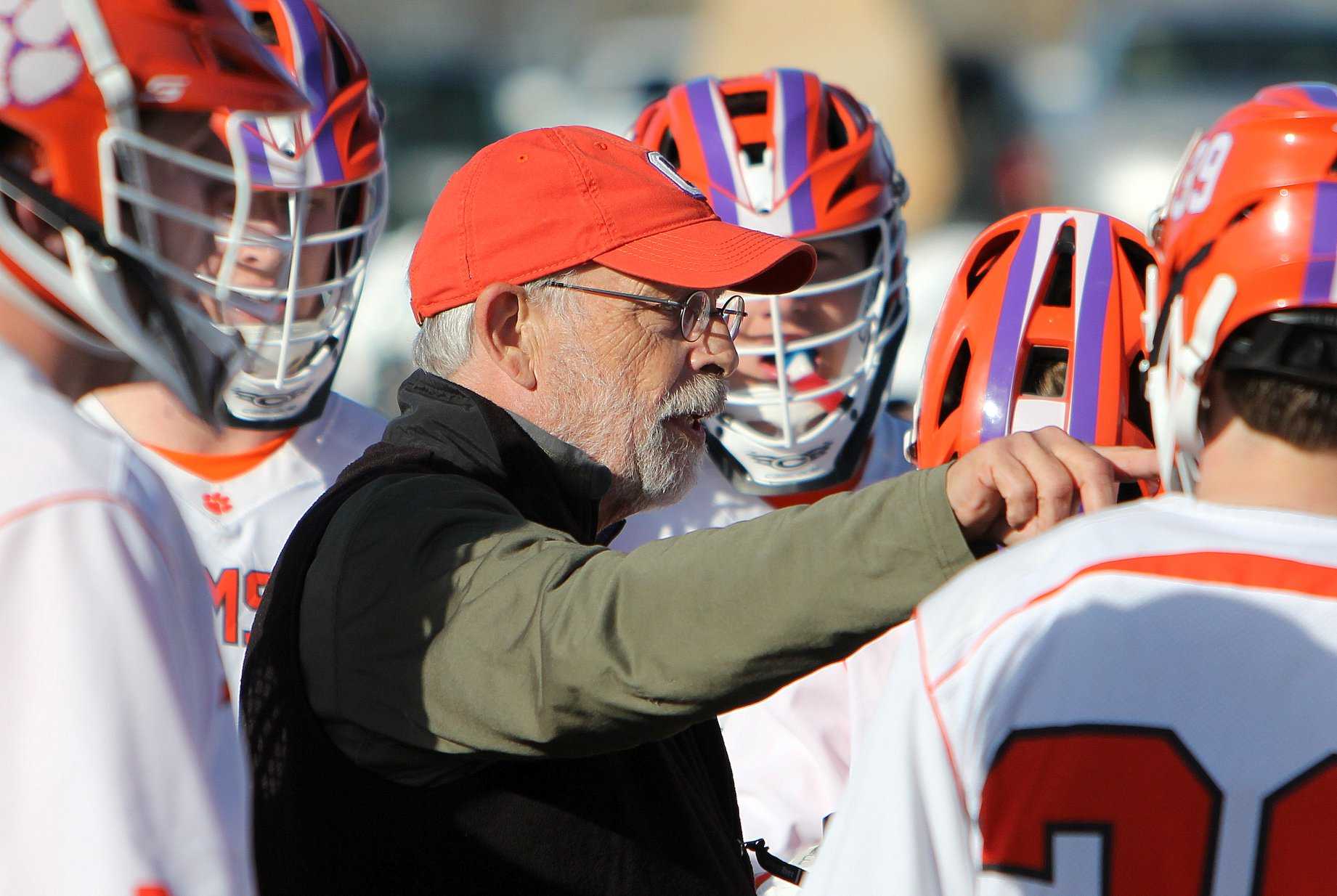 clemson lacrosse helmet