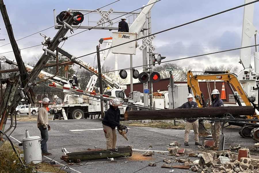 Nws Surveying Possible Tornado Damage In Athens, Alabama