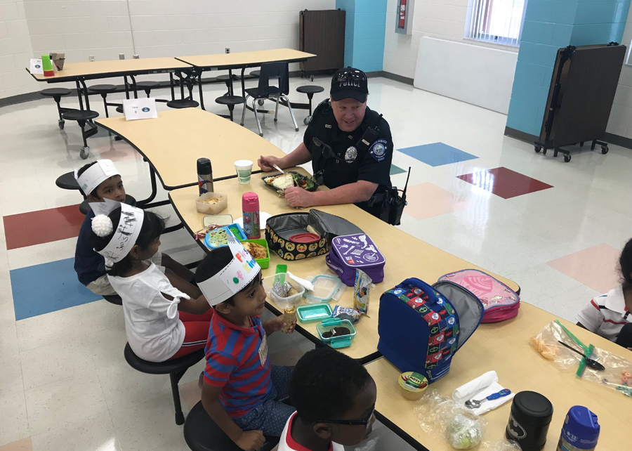 Seminole County resource officers are posing for their first day of