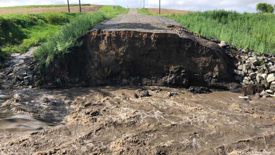 Major damage to southwestern Iowa roads after Thursday's storms