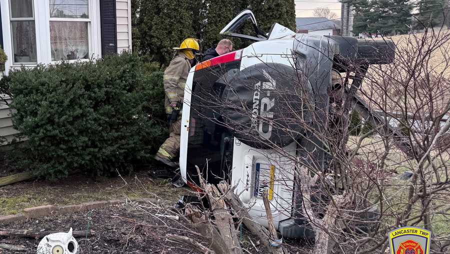 SUV malfunctions, crashes into fence, tree before flipping in Lancaster ...