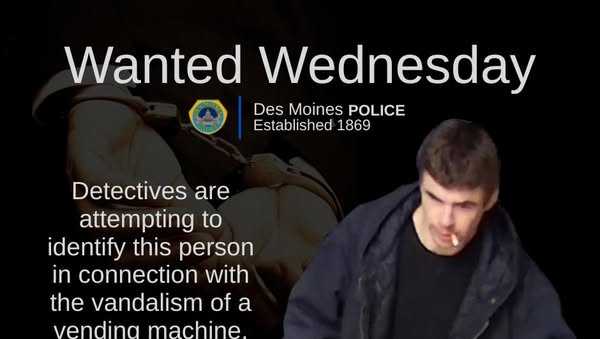 Man accused of damaging equipment, stealing cash from Des Moines laundromat