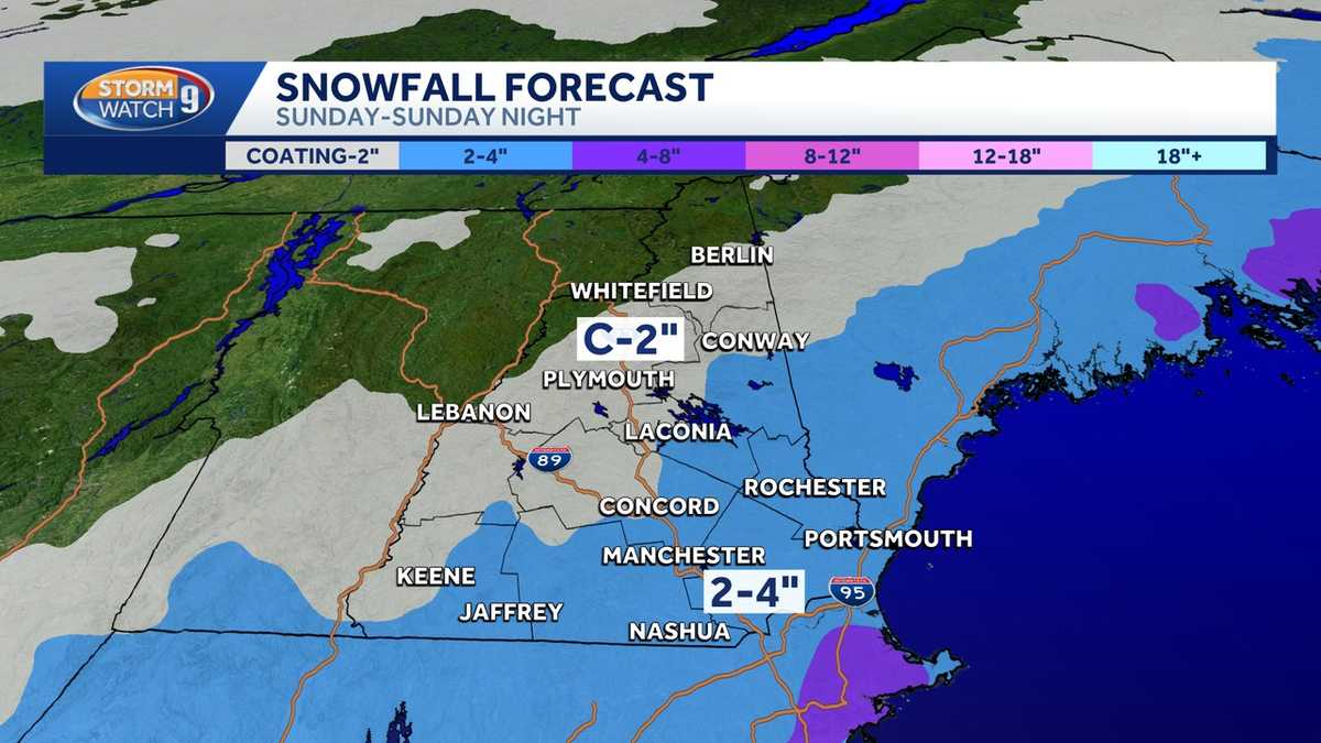 Video: Snow ahead for some on Sunday, cold temperatures follow