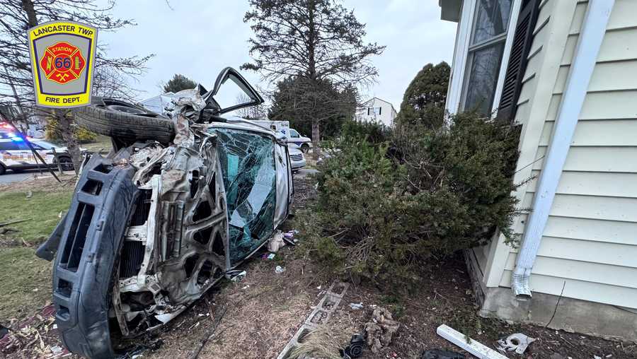 SUV malfunctions, crashes into fence, tree before flipping in Lancaster ...