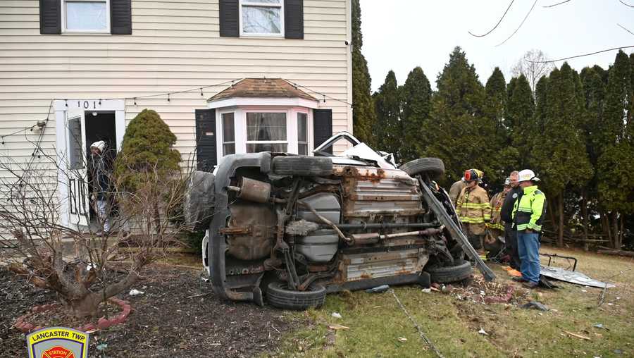 SUV malfunctions, crashes into fence, tree before flipping in Lancaster ...
