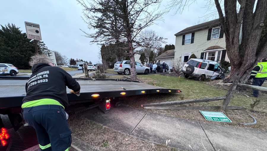 SUV malfunctions, crashes into fence, tree before flipping in Lancaster ...