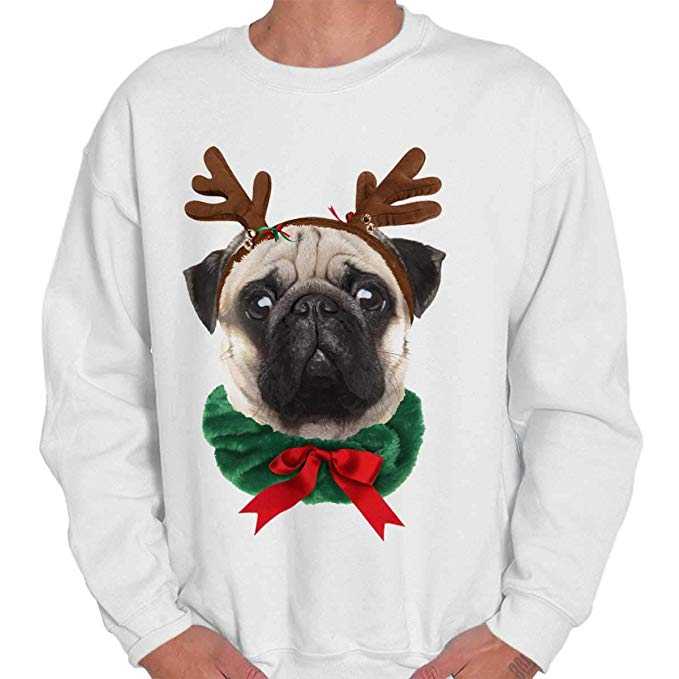 pug holiday sweater