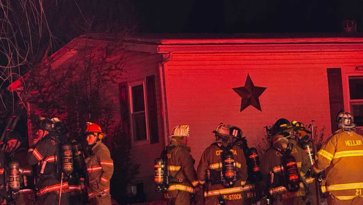 Crews tackle house fire in Hellam Township, York County