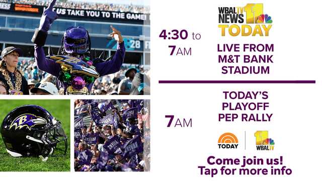 Come to 11 News, TODAY Show Ravens pep rallies Friday - Vimarsana News