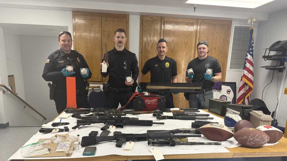 Scotts Valley police recover stolen sports memorabilia, seize guns and drugs
