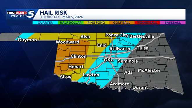 Oklahoma Weather: Severe storms with tornado risk Thursday