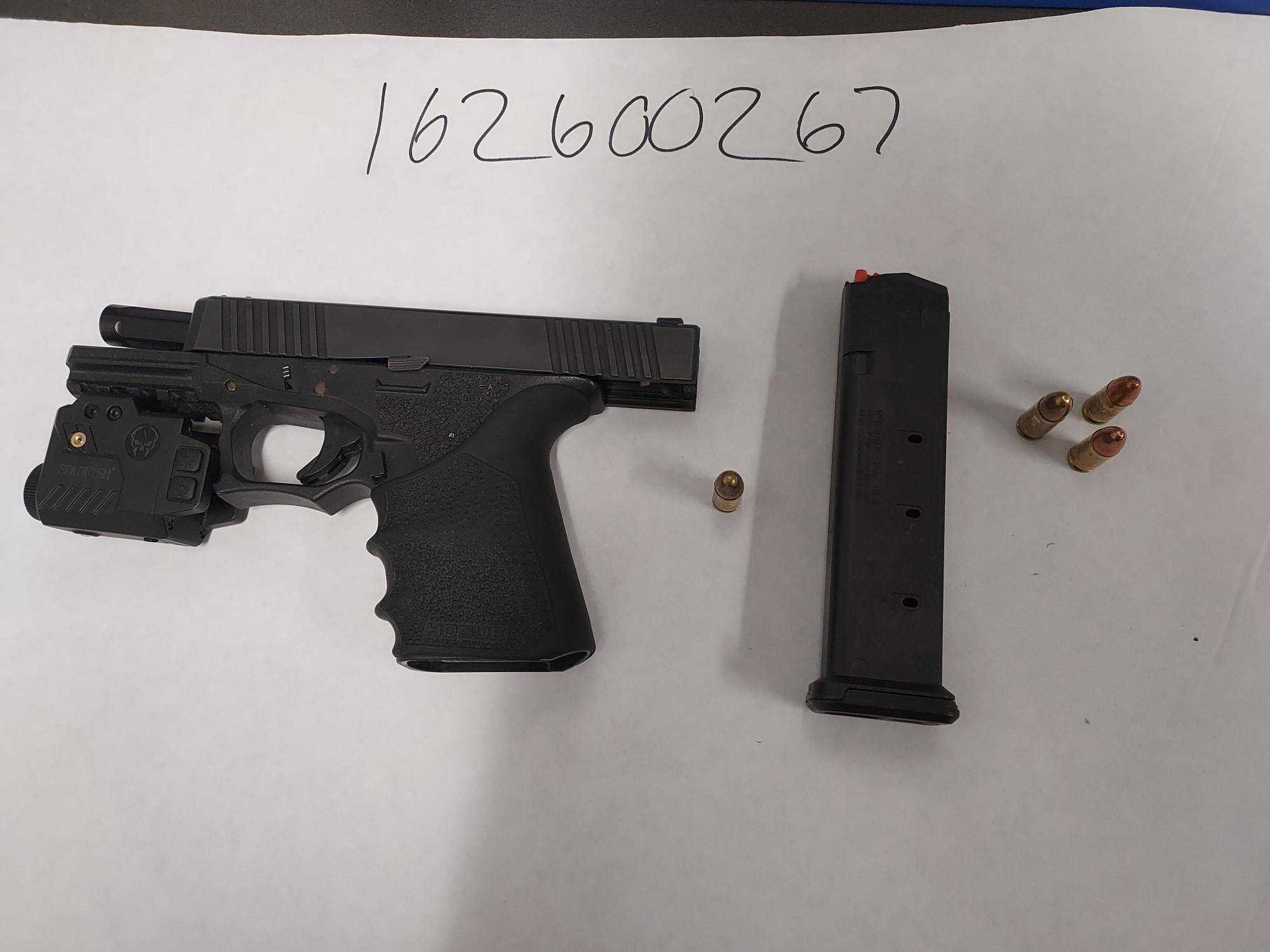 Teen arrested in Greenfield for possession of an unserialized handgun