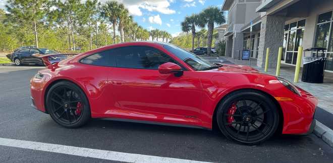 The victim's Porsche
