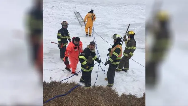 Officials say man drowns after falling through ice in Kansas