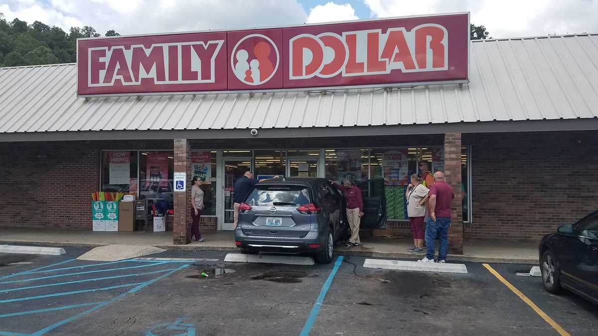 Water bottle causes crash into Kentucky Family Dollar, police say