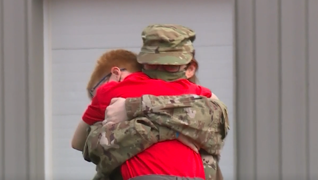 Air Force sergeant mom surprises 6th grade son at his graduation in Anderson Township - Vimarsana News