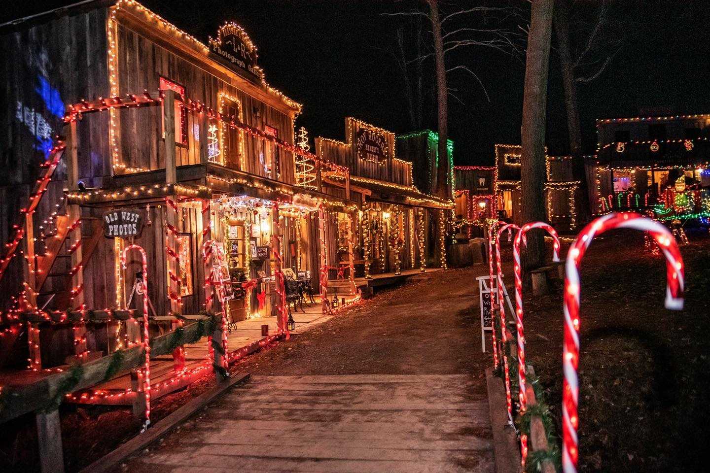 Have yourself a western Christmas at this old-timey Ohio village