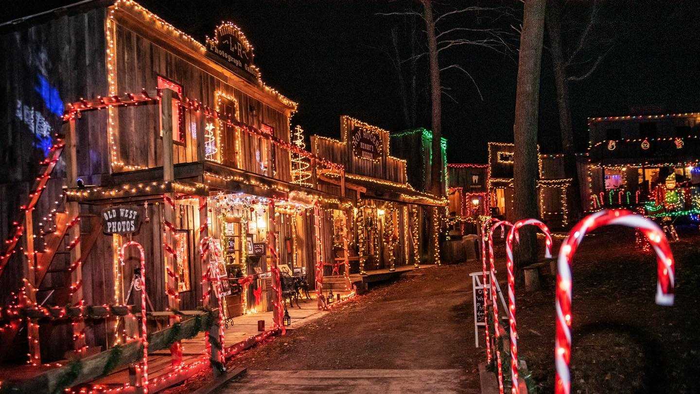 Have yourself a western Christmas at this old-timey Ohio village