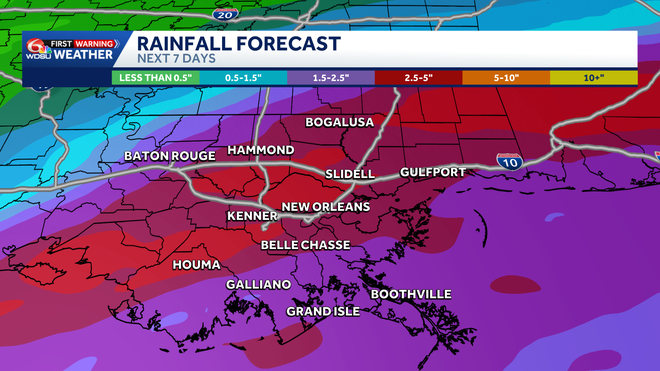 Rain will be likely over the next few days