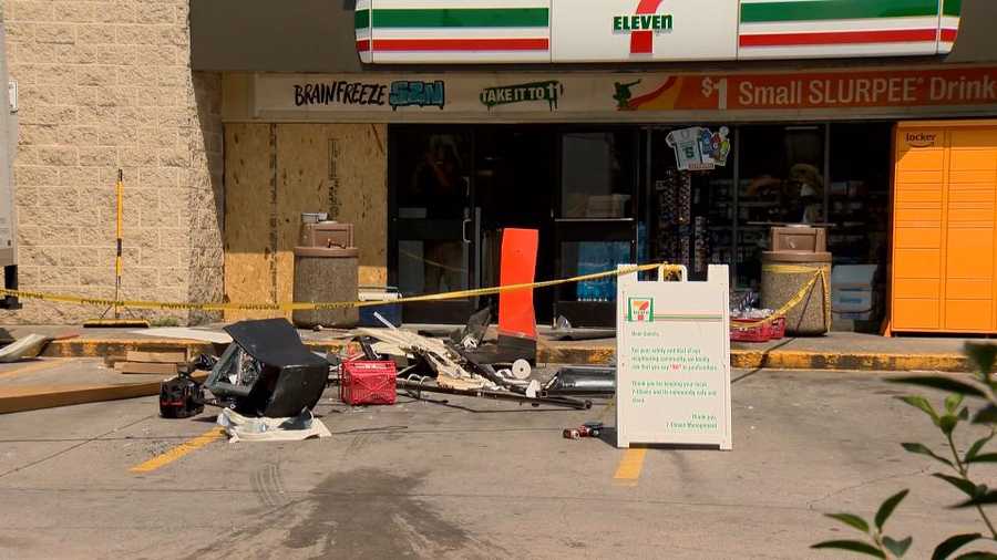 someone stole the atm from the 7-eleven store in baltimore's hampden neighborhood.