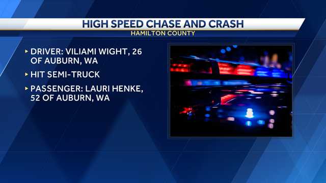 Man eluding police crashes into semi in Hamilton County - Vimarsana News