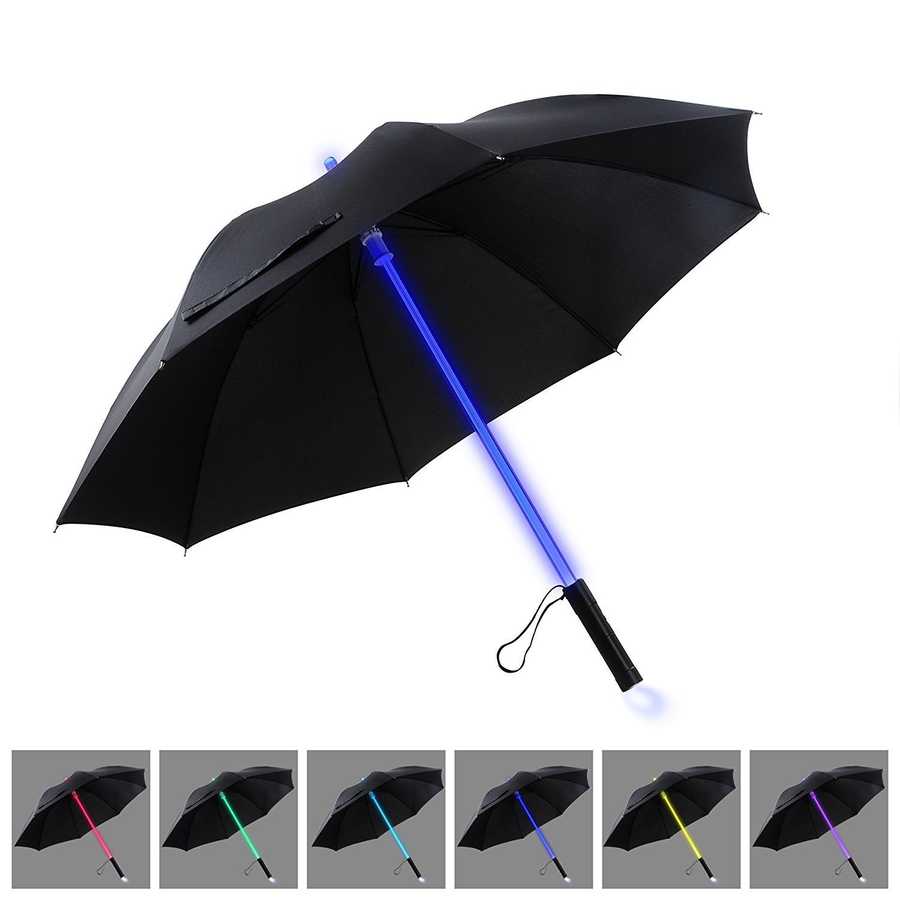  Luwint 36'' Umbrella Hat, 2 Layer Folding Rain UV