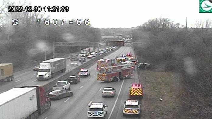 Lanes reopened following crash on Southbound I-75 near Paddock Road