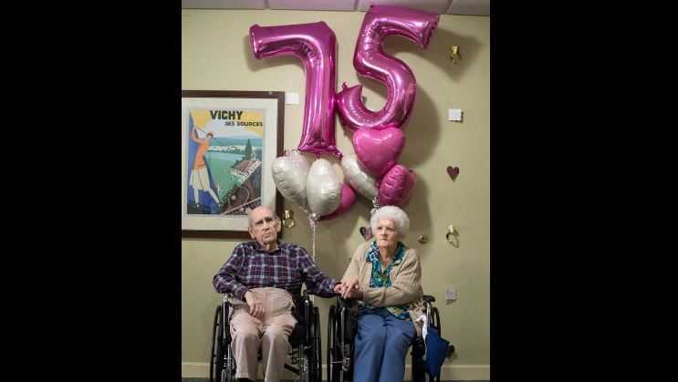 Natick couple celebrates 75th wedding anniversary