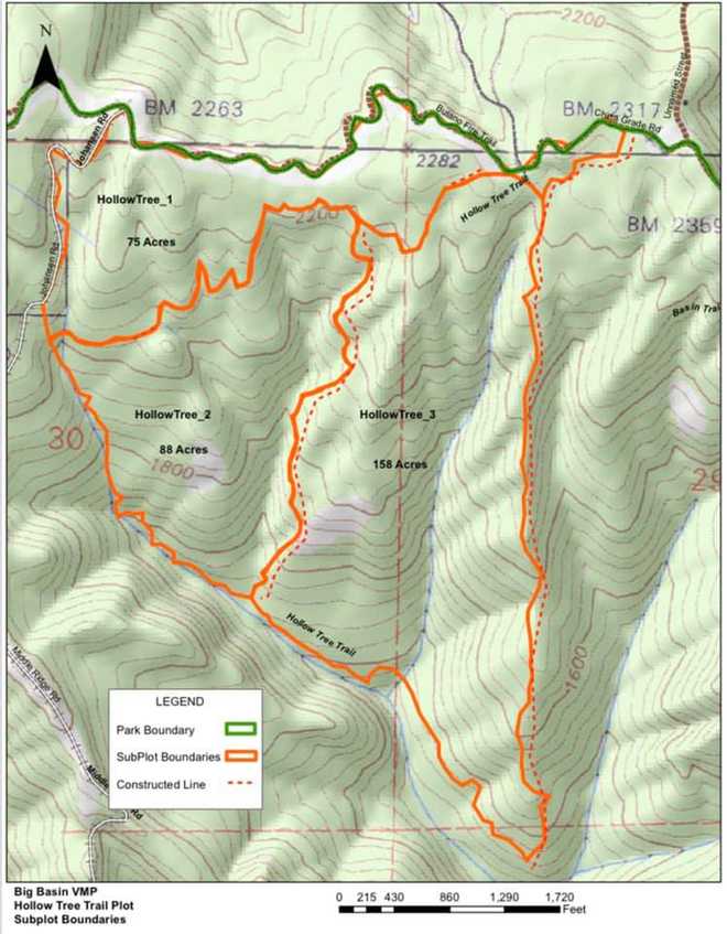 Big Basin Redwoods SP plans 360-acre burn starting Tuesday